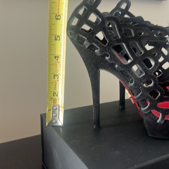 CESARE PACIOTTI Black Suede Platform Sandals - Picture 3 of 7